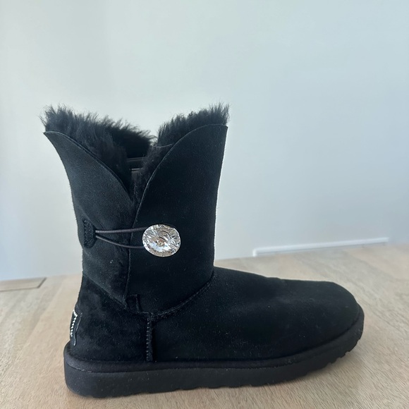 UGG Black Bailey Bling Boot - Size 8 - Picture 5 of 8